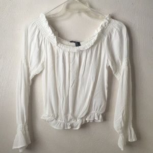 Forever 21 white off the shoulder top